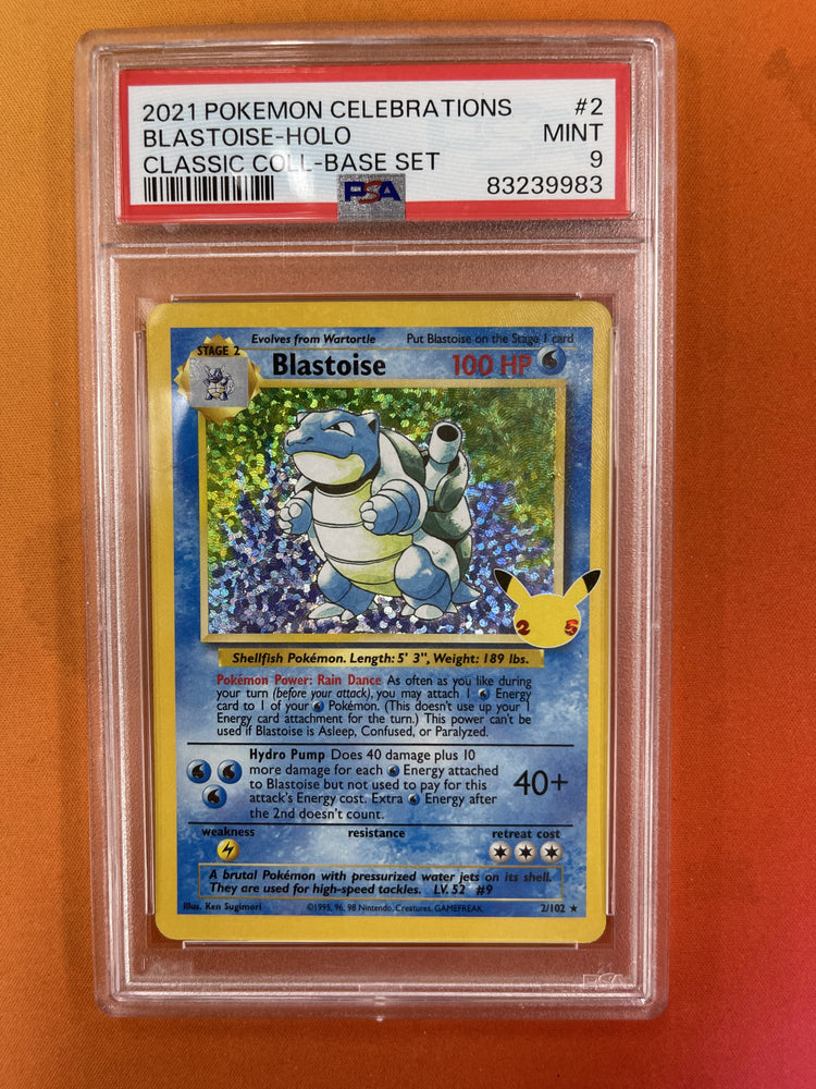 Blastoise Celebrations Holo - PSA 9