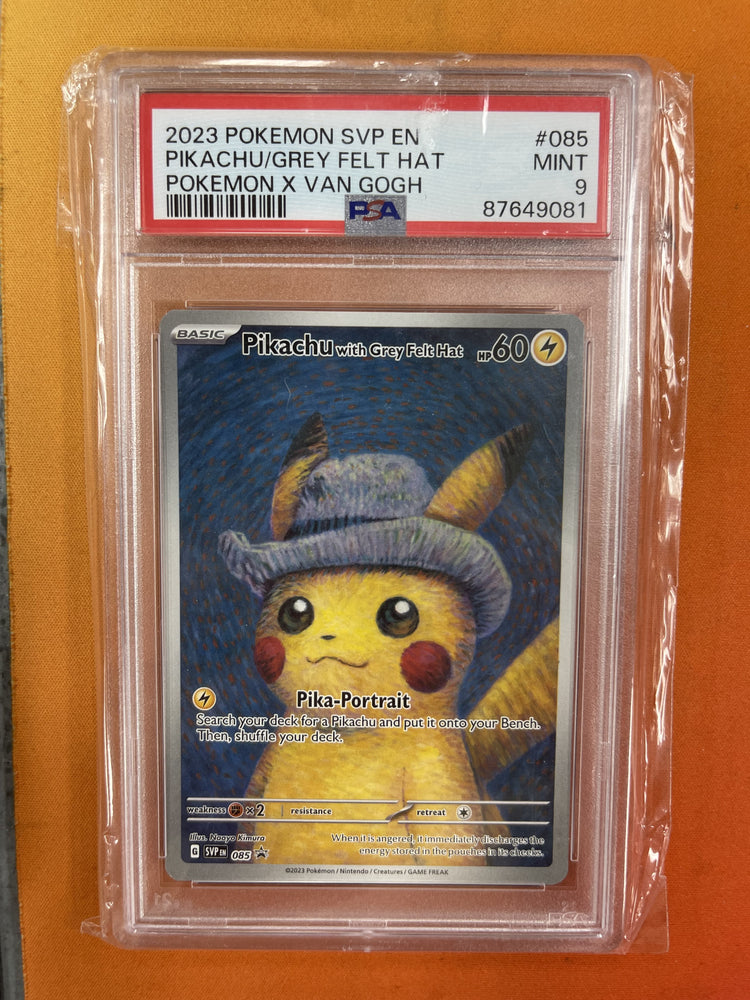 Pikachu Felt Hat - Van Gogh - PSA 9