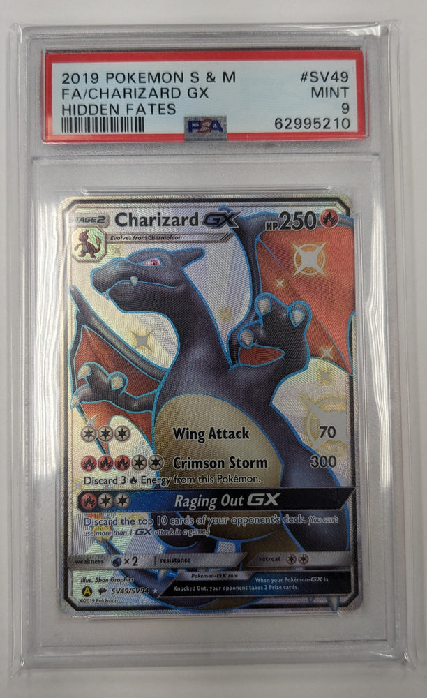 Charizard GX (SV49/SV94) - [Sun & Moon Hidden Fates Shiny Vault] *PSA 9*