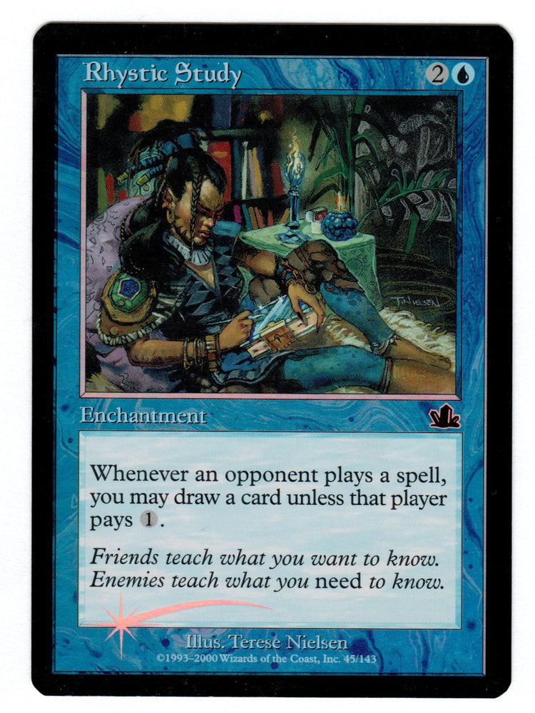 Scan HV-0203 - Rhystic Study (Foil) - Prophecy