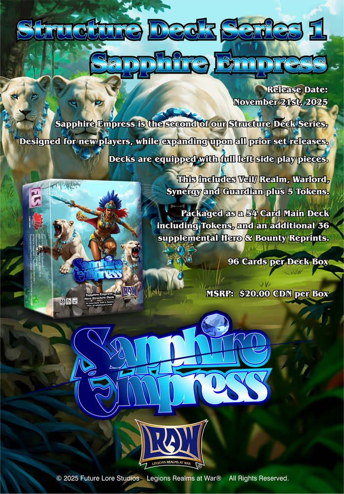 Legions Realms at War - Sapphire Empress Structure Deck