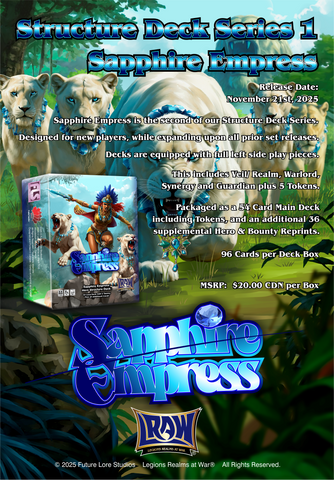 Legions Realms at War - Sapphire Empress Structure Deck