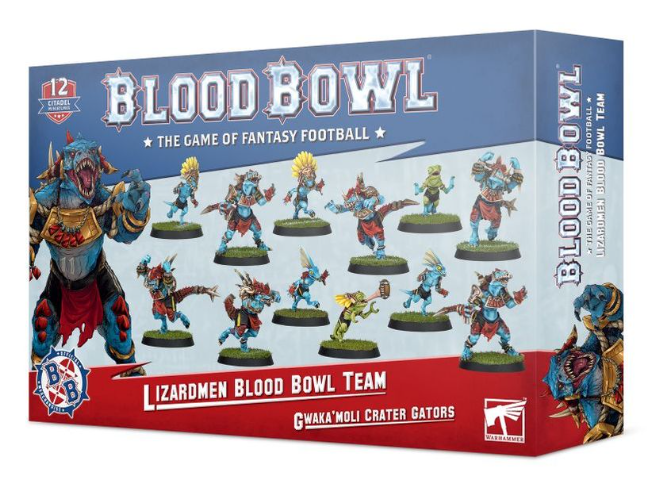 Lizardmen Blood Bowl Team – Gwaka'moli Crater Gators