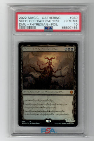 Scan #625 - Sheoldred, the Apocalypse (Phyrexian) (Foil) (PSA 10)