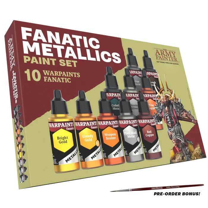 The Army Painter Fanatic Paints: Metallics Paint Set