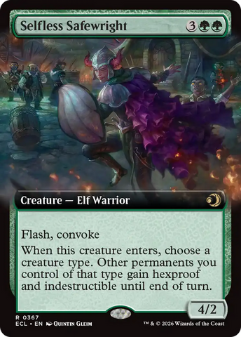Selfless Safewright (Extended Art) [Lorwyn Eclipsed]