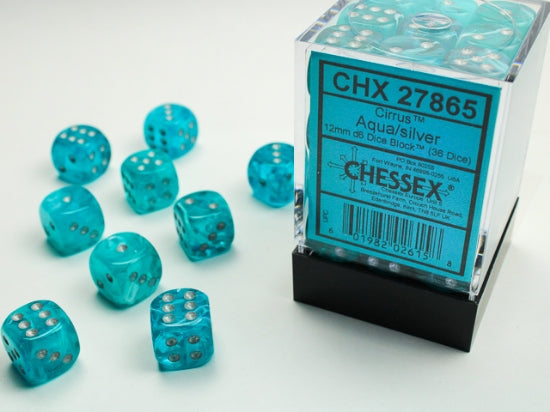 Chessex Cirrus D6 36pack Dice