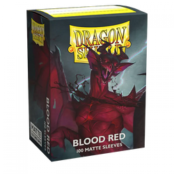 Dragon Shield Standard Sleeve 100ct - Matte Blood Red
