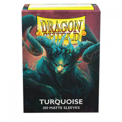 Dragon Shield Standard Sleeve 100ct - Matte Turquoise