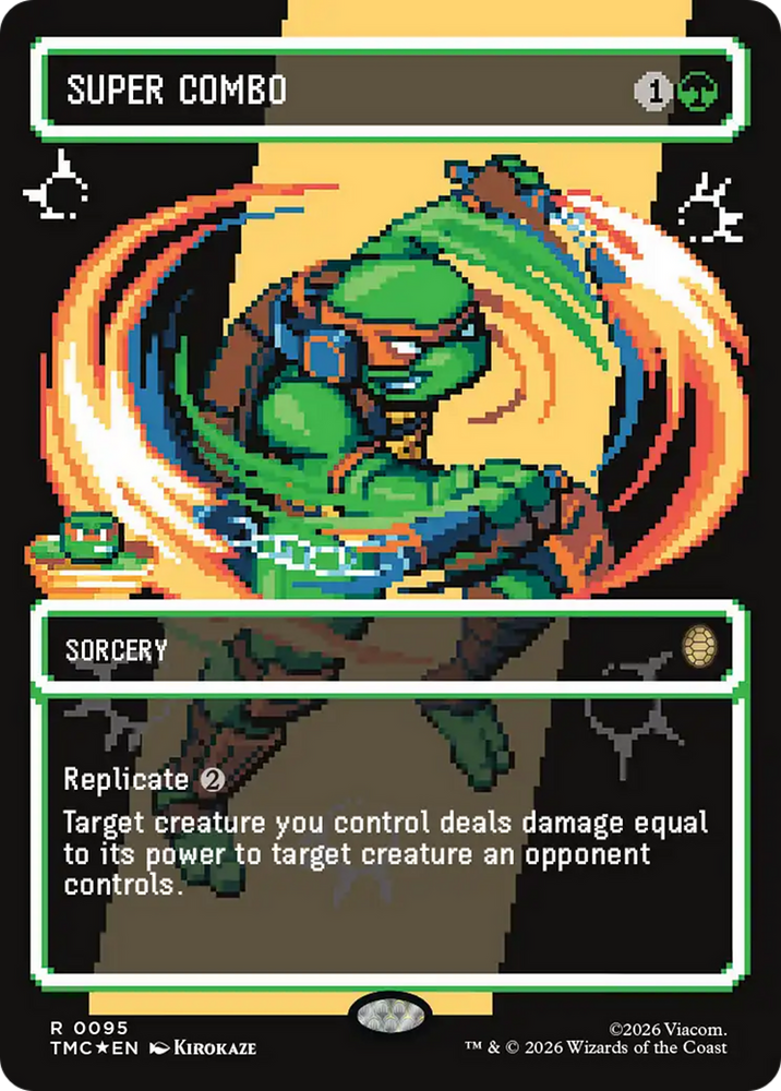 Super Combo (Borderless) (Surge Foil) [Teenage Mutant Ninja Turtles Commander]