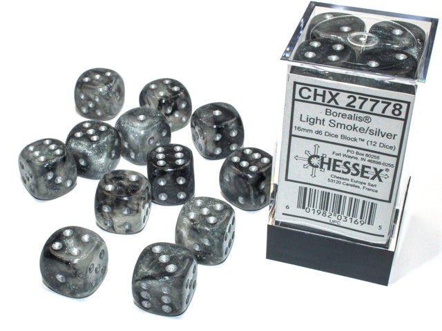 Chessex Borealis D6 12pack Dice