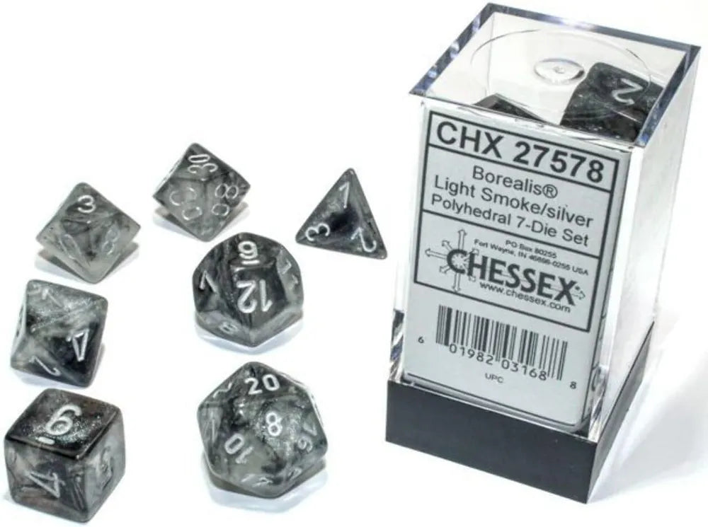 Chessex Borealis Polyhedral 7 Die Set