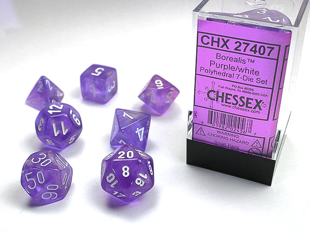 Chessex Borealis Polyhedral 7 Die Set