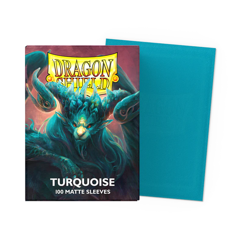 Dragon Shield Standard Sleeve 100ct - Matte Turquoise