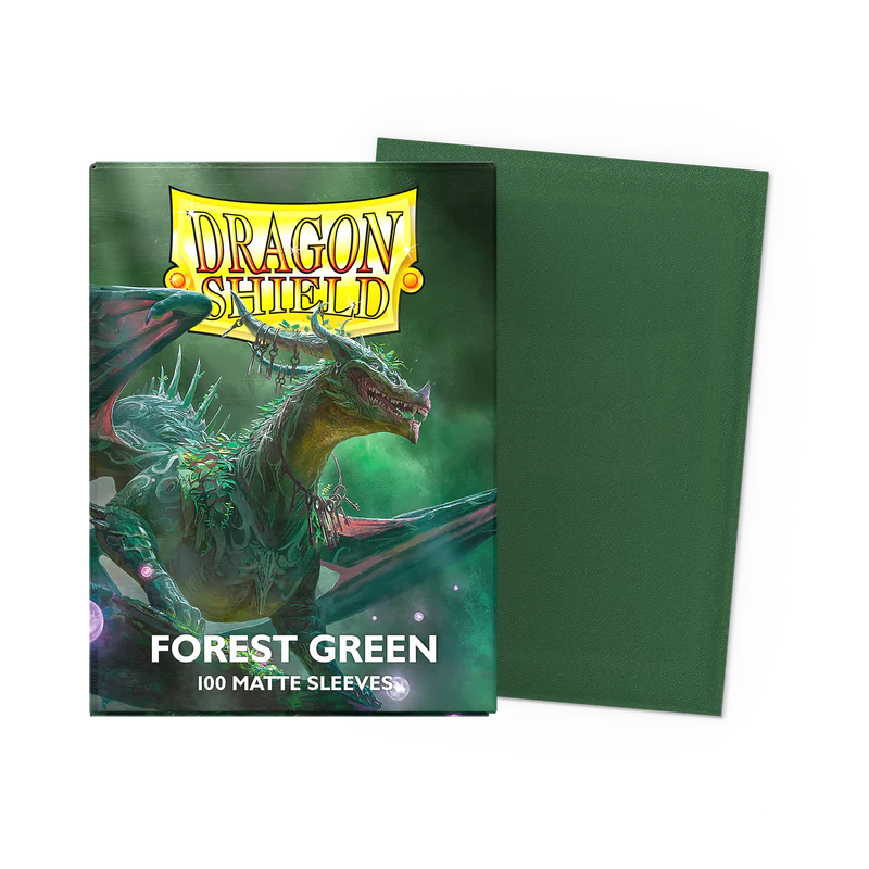 Dragon Shield Standard Sleeve 100ct - Matte Forest Green