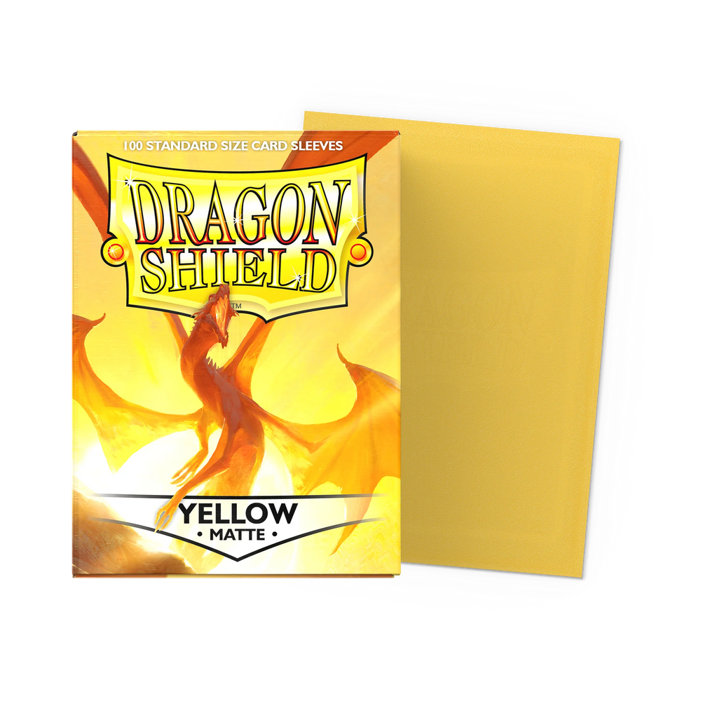 Dragon Shield Standard Sleeve 100ct - Matte Yellow