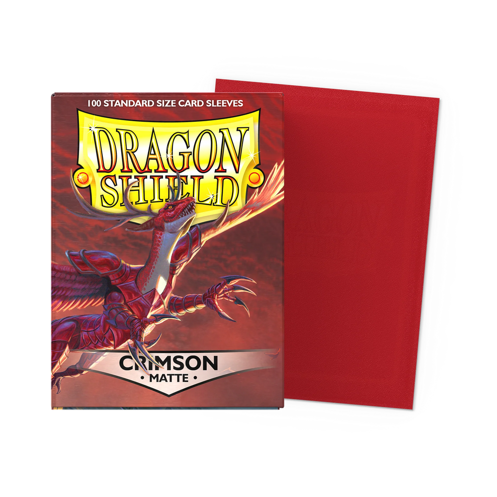 Dragon Shield Standard Sleeve 100ct - Matte Crimson