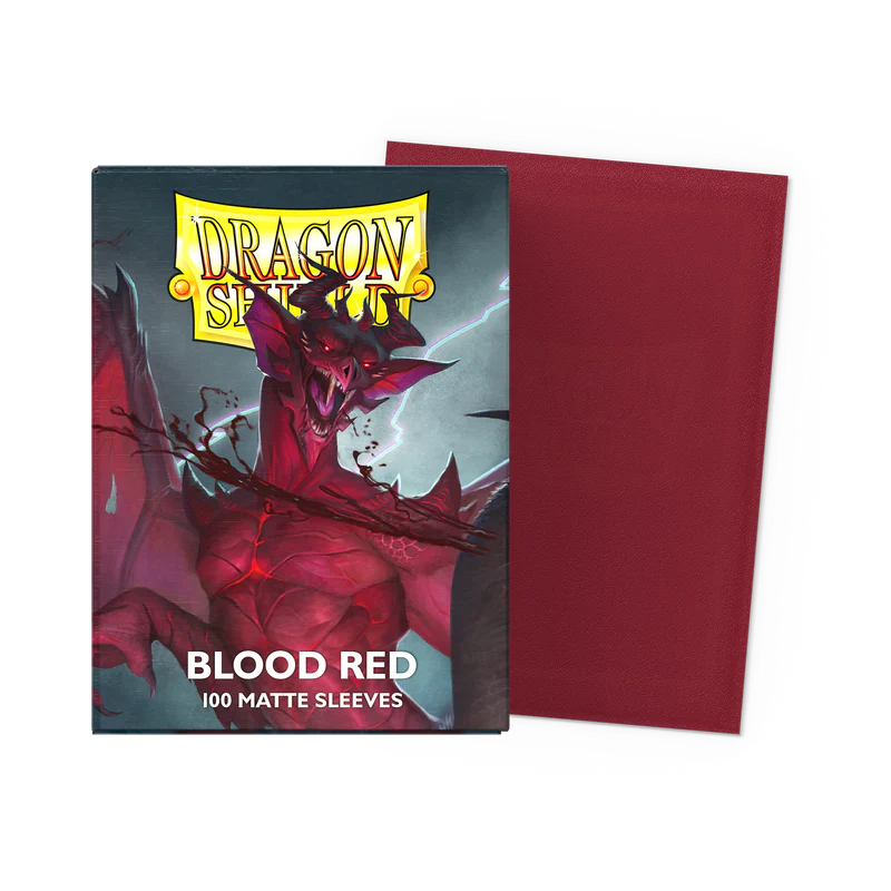 Dragon Shield Standard Sleeve 100ct - Matte Blood Red
