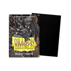 Dragon Shield Japanese Size 60ct - Matte Black