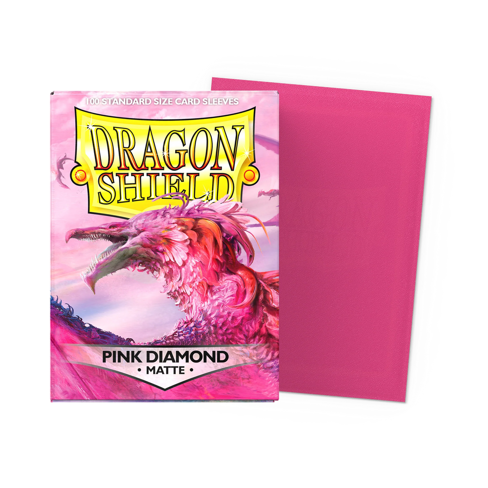 Dragon Shield Standard Sleeve 100ct - Matte Pink Diamond