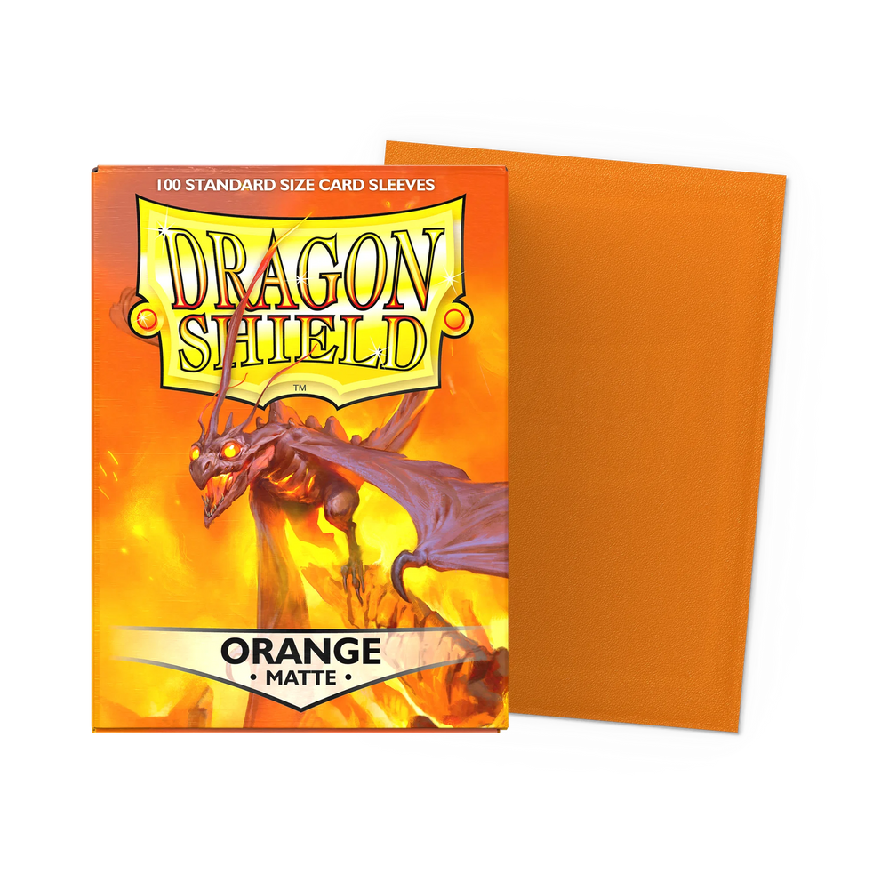 Dragon Shield Standard Sleeve 100ct - Matte Orange