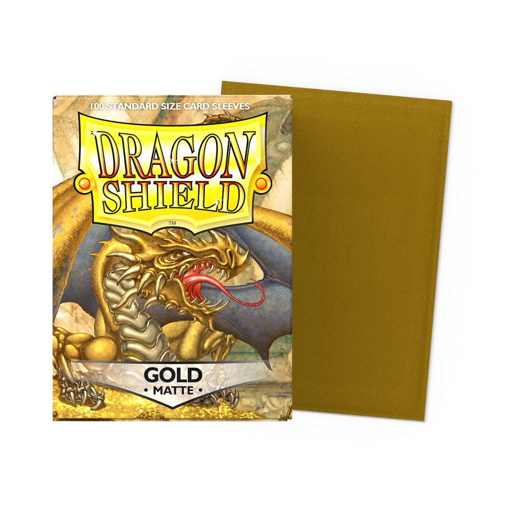 Dragon Shield Standard Sleeve 100ct - Matte Gold