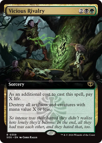 Vicious Rivalry (Extended Art) [Secrets of Strixhaven]