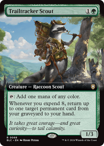 Trailtracker Scout (Extended Art) [Bloomburrow Commander]
