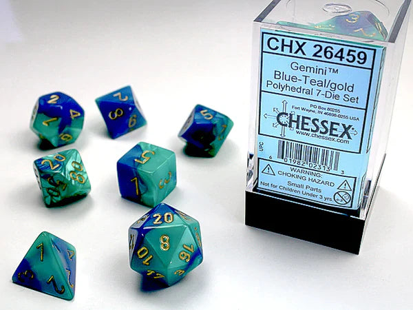 Chessex Gemini Polyhedral 7 Die Set