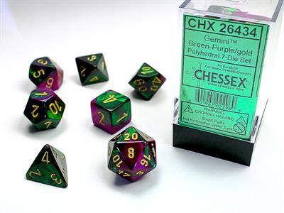 Chessex Gemini Polyhedral 7 Die Set
