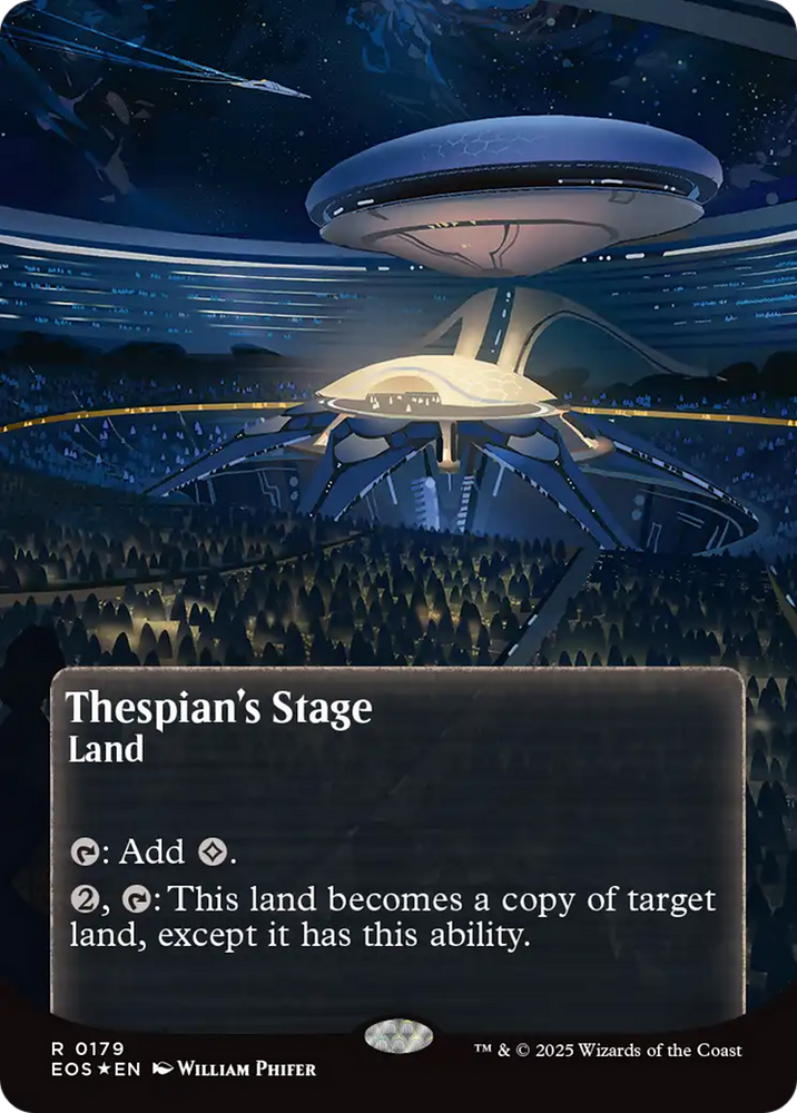 Thespian's Stage (0179) (Borderless) (Galaxy Foil) [Edge of Eternities: Stellar Sights]