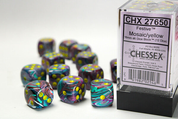 Chessex Festive D6 12pack Dice