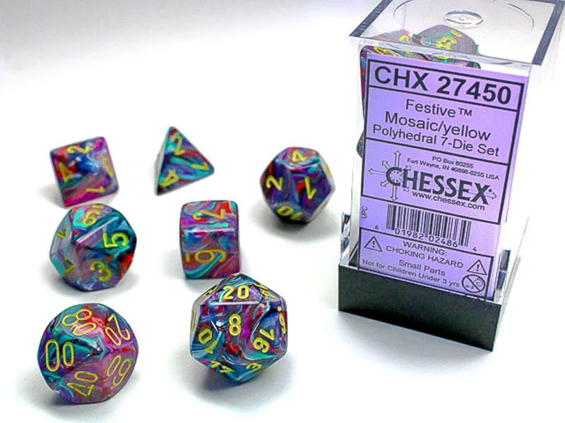 Chessex Festive Polyhedral 7 Die Set