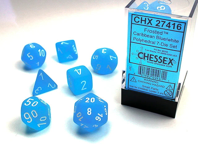 Chessex Frosted Polyhedral 7 Die Set
