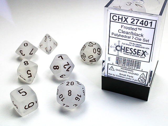 Chessex Frosted Polyhedral 7 Die Set