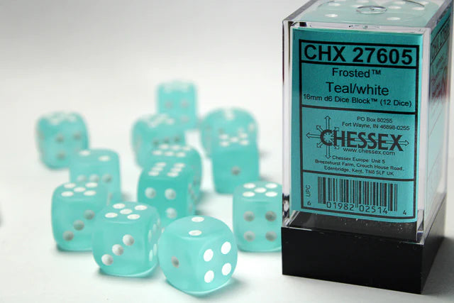 Chessex Frosted D6 12pack Dice