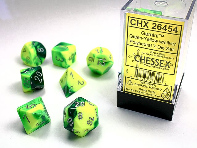 Chessex Gemini Polyhedral 7 Die Set