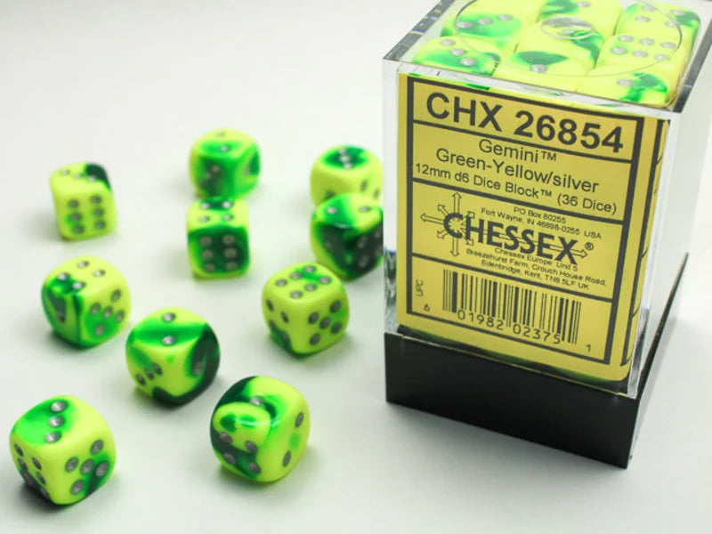 Chessex Gemini D6 36pack Dice