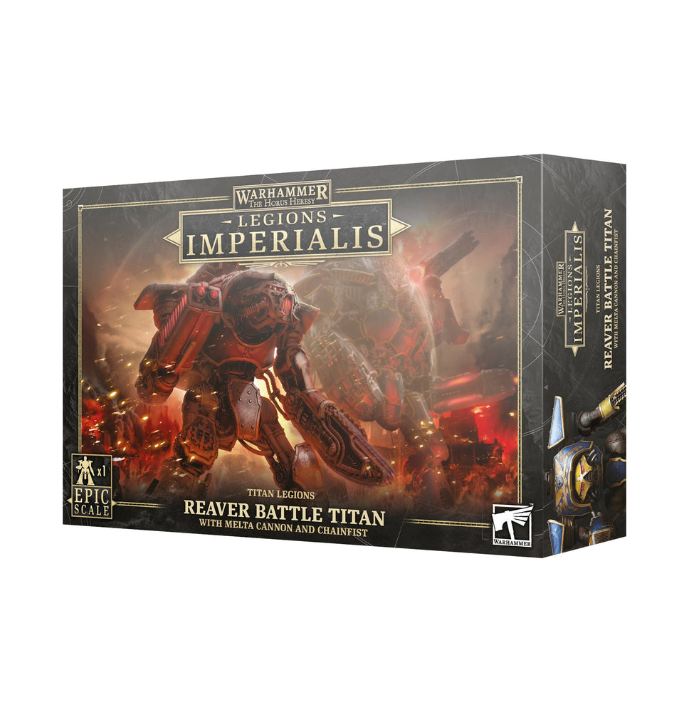 LEGIONS IMPERIALIS: TITAN LEGIONS REAVER BATTLE TITAN WITH MELTA CANNON AND CHAINFIST