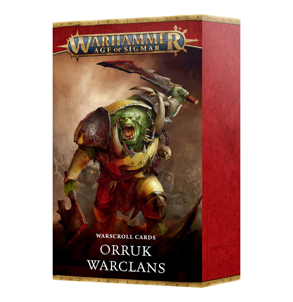 WARSCROLL CARDS: ORRUK WARCLANS Preorder (01/18/25)