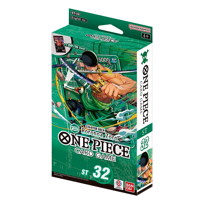 One Piece - ST-32 Roronoa Zoro Starter Deck [LIMIT 2 PER CUSTOMER] [PREORDER] (Available July 31st)