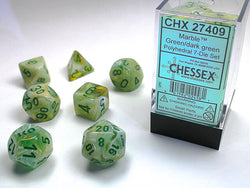 Chessex Marble Polyhedral 7 Die Set
