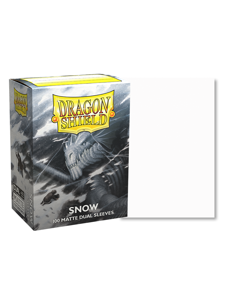 Dragon Shield Matte Dual Sleeve 100ct - Snow