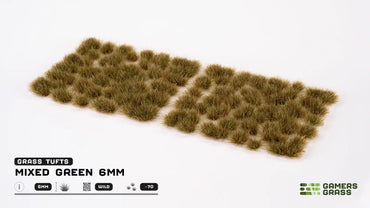 Gamers Grass - Mixed Green (6mm) - Wild