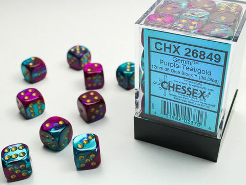 Chessex Gemini D6 36pack Dice