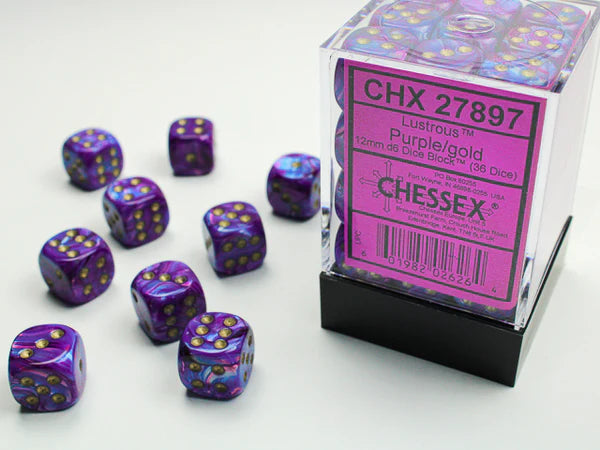 Chessex Lustrous D6 36pack Dice