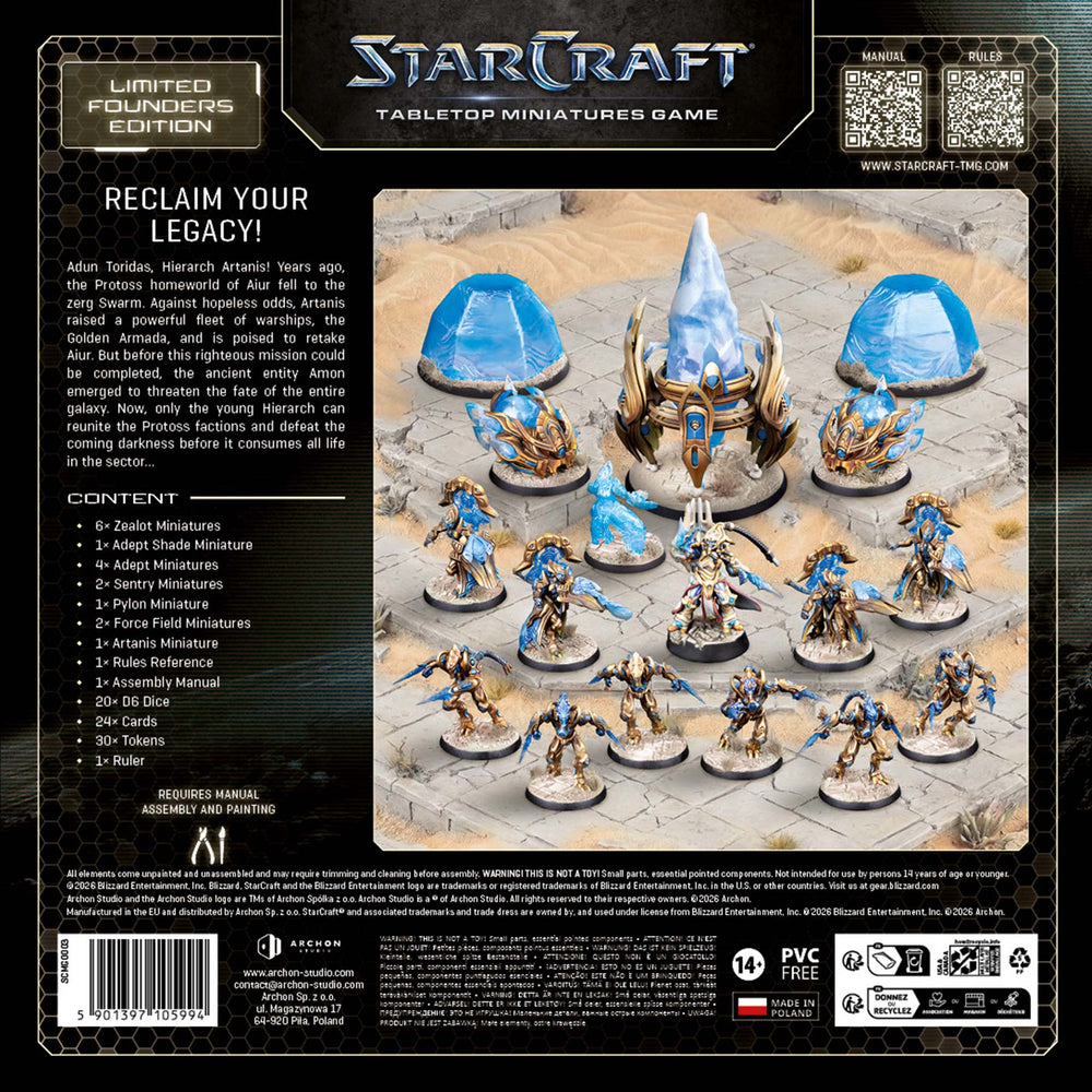 StarCraft: Tabletop Miniatures Game - Protoss Starter Set - Founders Edition [PREORDER] (Available August 24th)