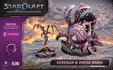 StarCraft: Tabletop Miniatures Game - Zerg: Kerrigan & Omega Worm Expansion Set [PREORDER] (Available August 24th)