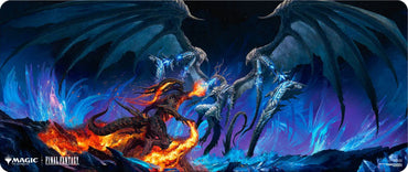 Ultra Pro - 6ft Table Playmat - MTG Universes Beyond: Final Fantasy - Bahamut and Ifrit