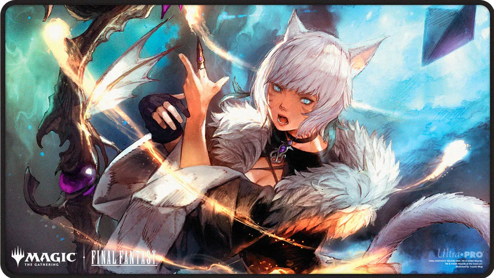 Ultra Pro - Black Stitched Premium Playmat - MTG Universes Beyond: Final Fantasy - Y'shtola Rhul
